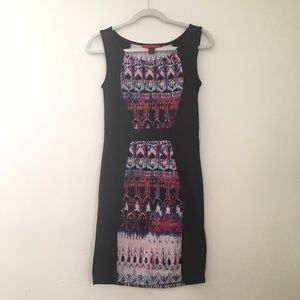 Macy’s Black and Tribal Print Dress